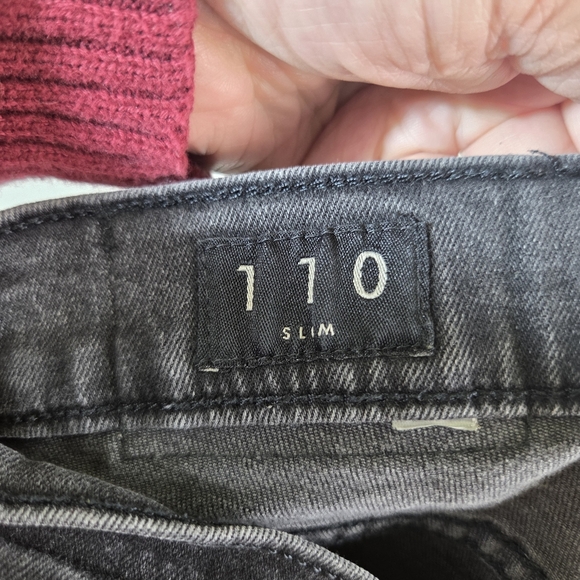 Men’s Lucky Brand 110 Slim Fit Burnout Black Denim Jeans Size W33 L32 - Picture 14 of 14